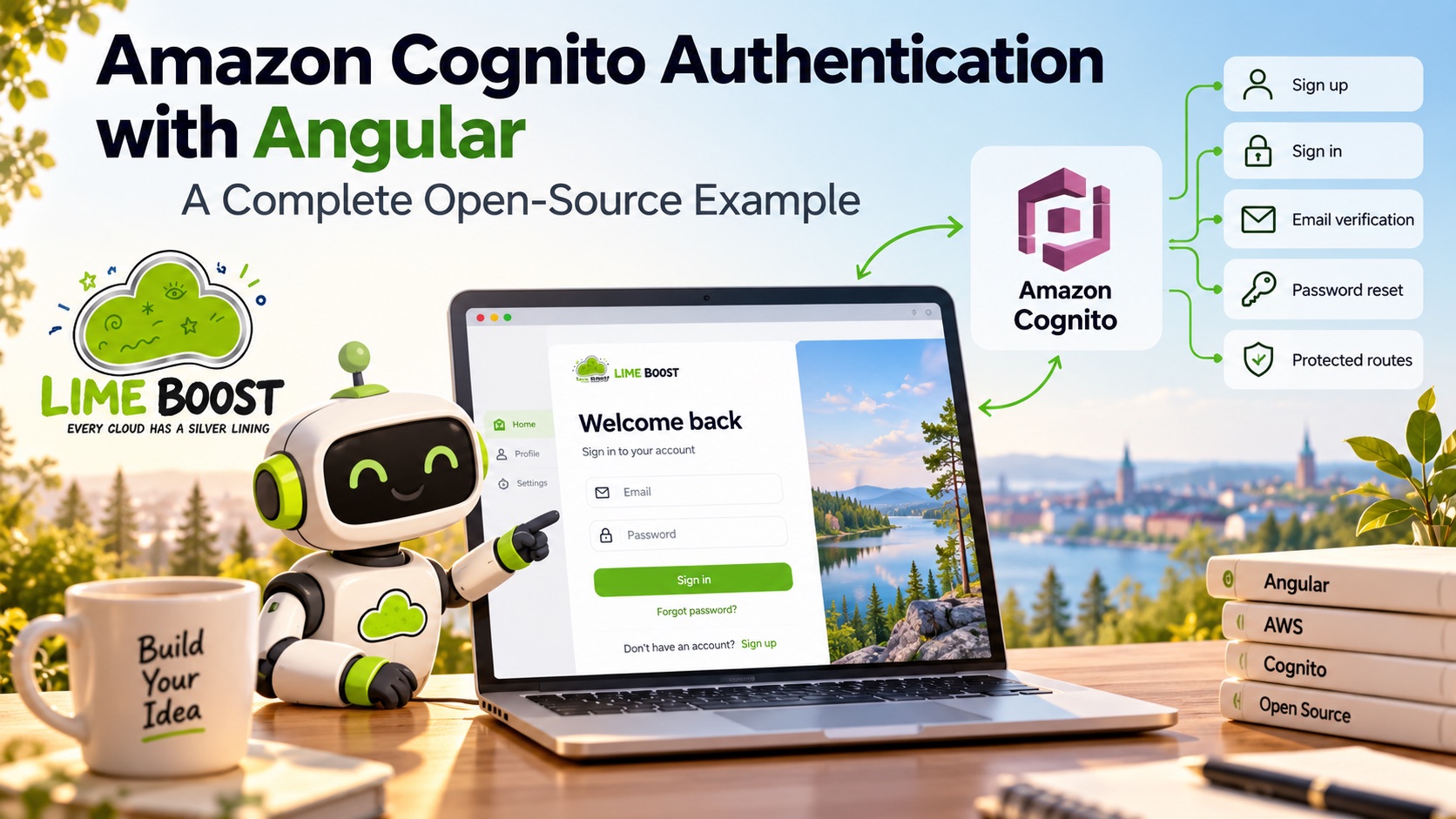 Amazon Cognito Authentication with Angular: An Open-Source Example screenshot