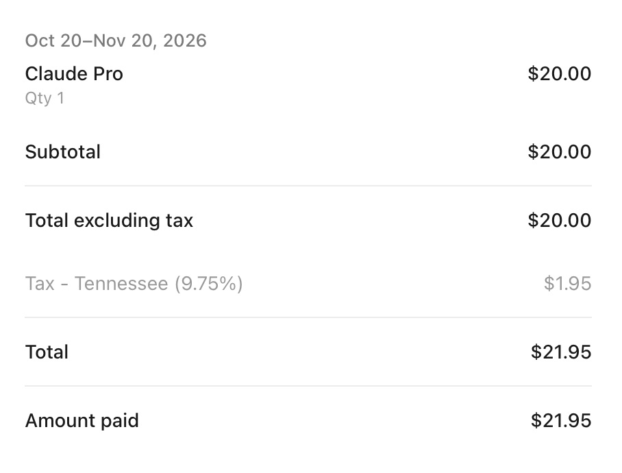 Just bought the Claude Pro subscription! screenshot