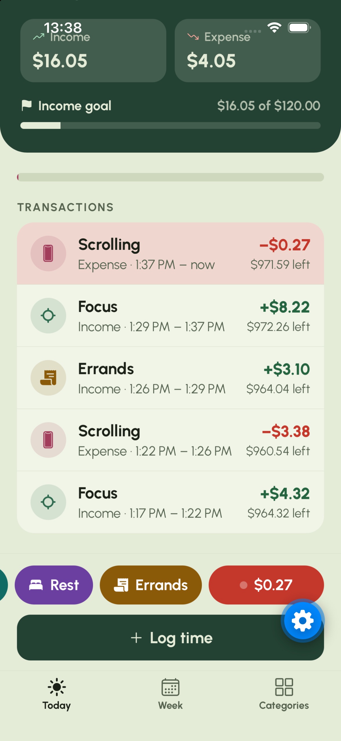 Ever come to the end of your day and wondered, what did I even do today? Where all my time go? screenshot