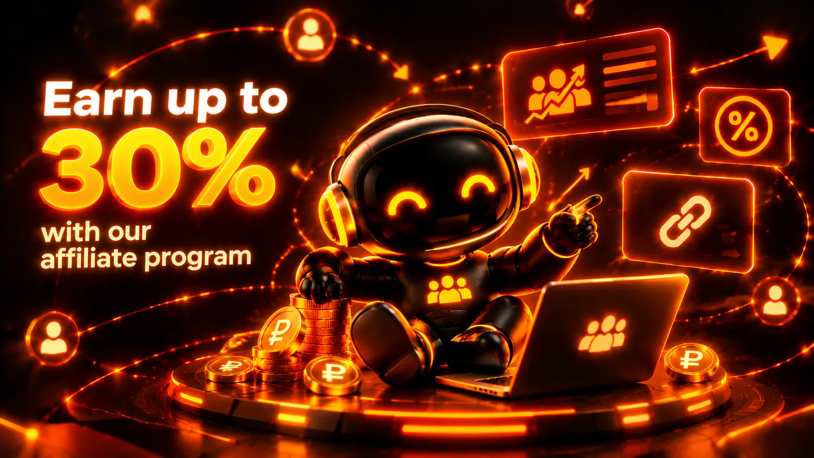 We recently launched our affiliate program: screenshot