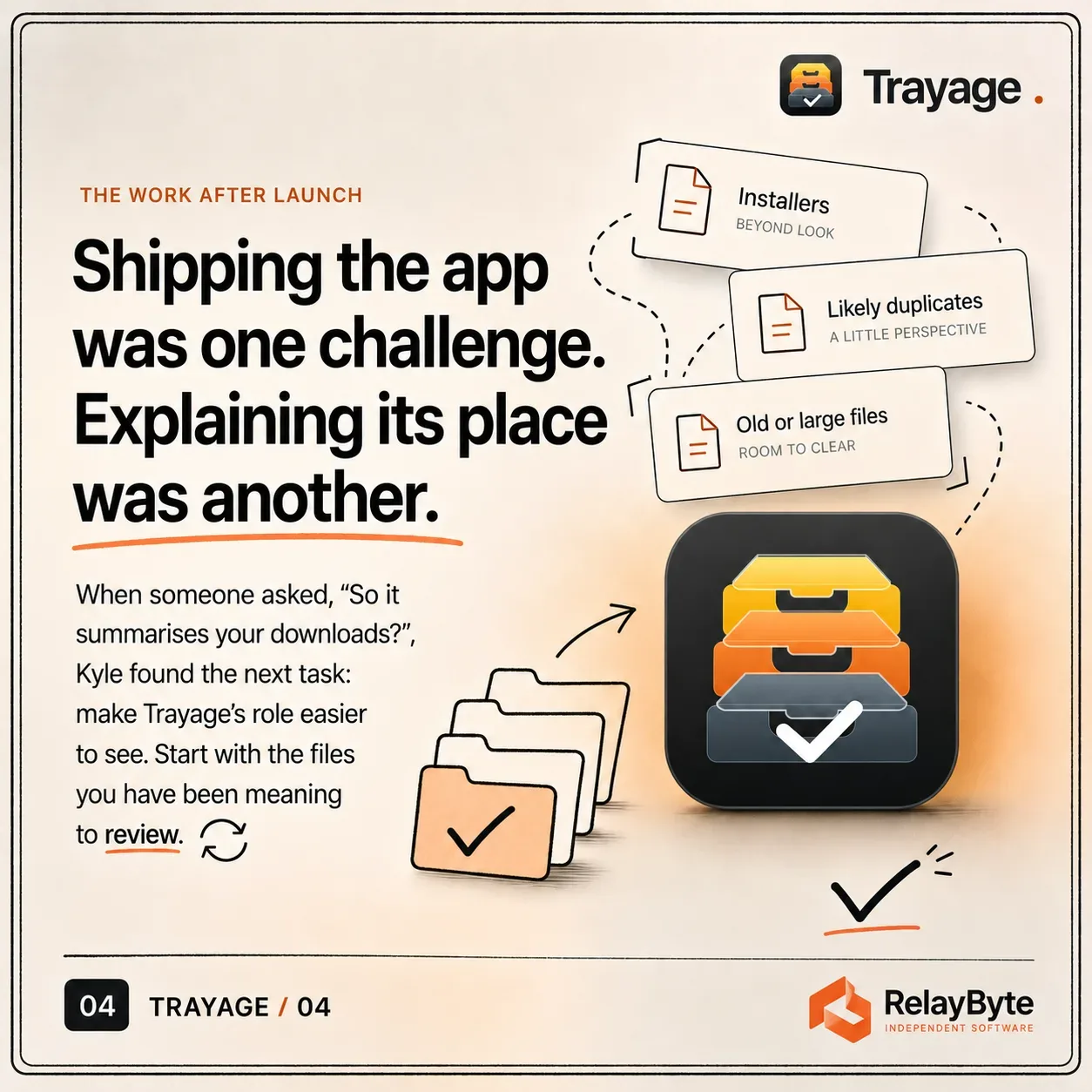 Using StoryMint to tell the story behind Trayage screenshot