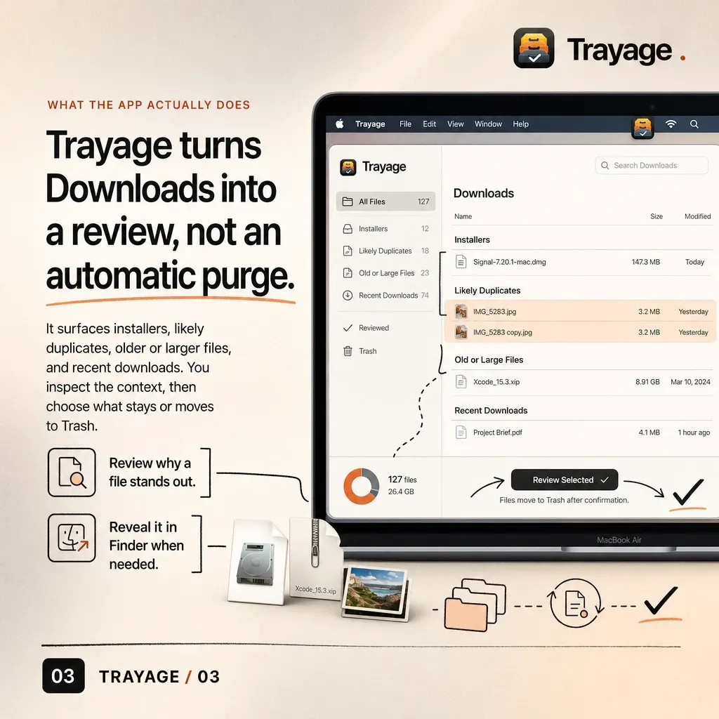 Using StoryMint to tell the story behind Trayage screenshot