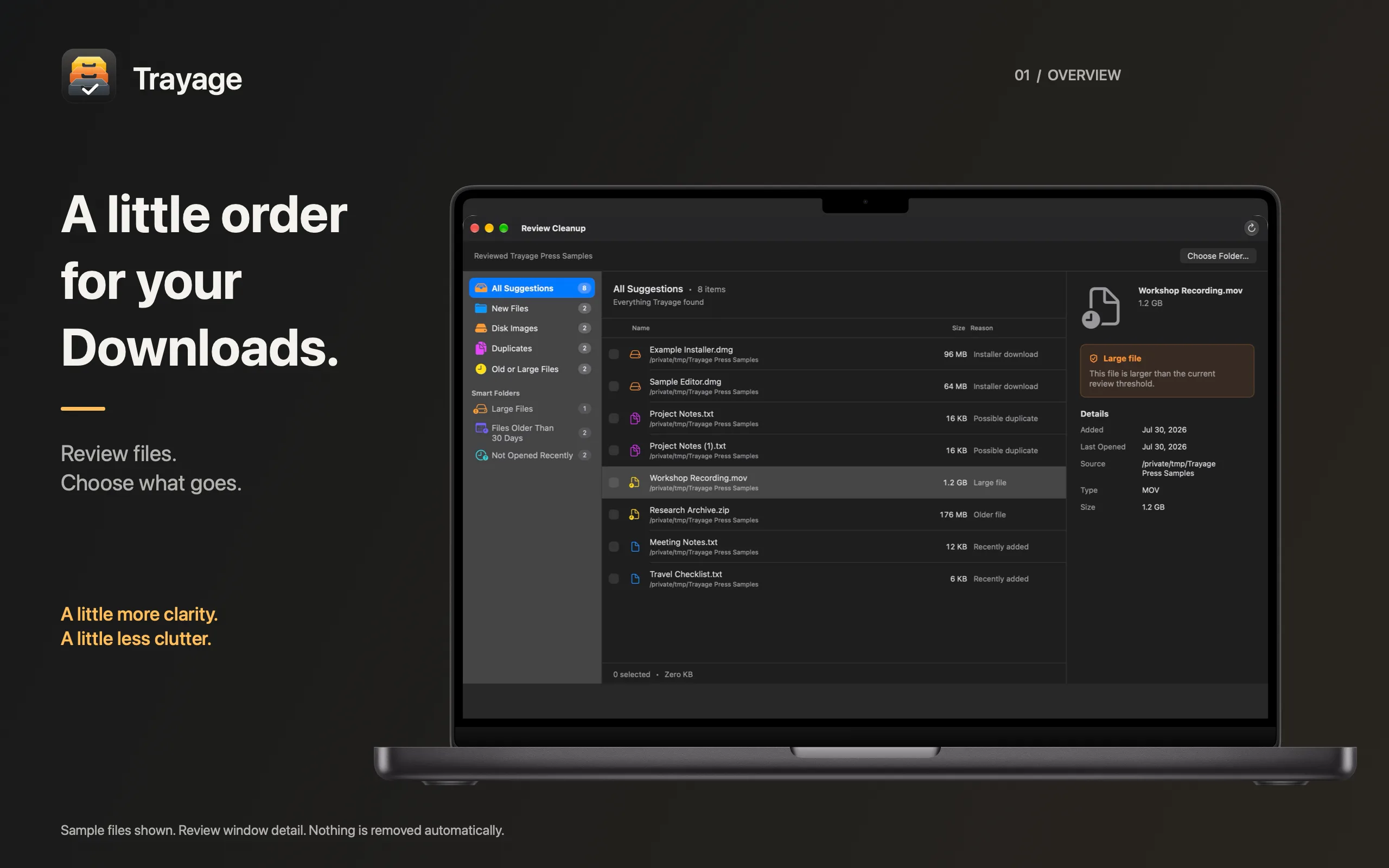 Trayage 1.0 is now on the Mac App Store. screenshot