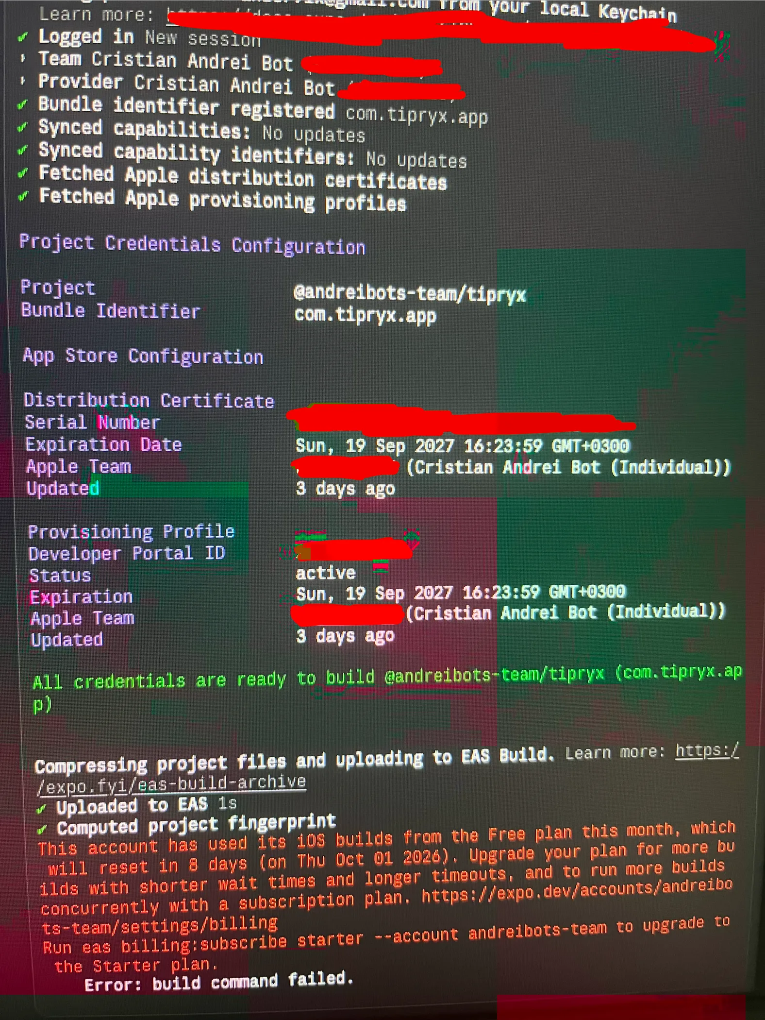 Two days of making the app stop lying, then running out of builds screenshot