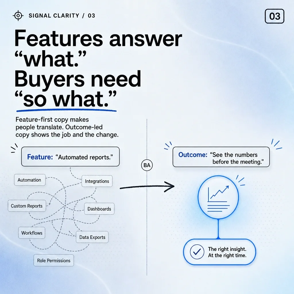 Question: Why do most SaaS products struggle to explain what they actually do? screenshot