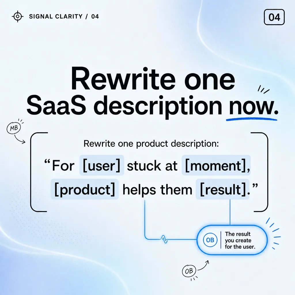 Question: Why do most SaaS products struggle to explain what they actually do? screenshot