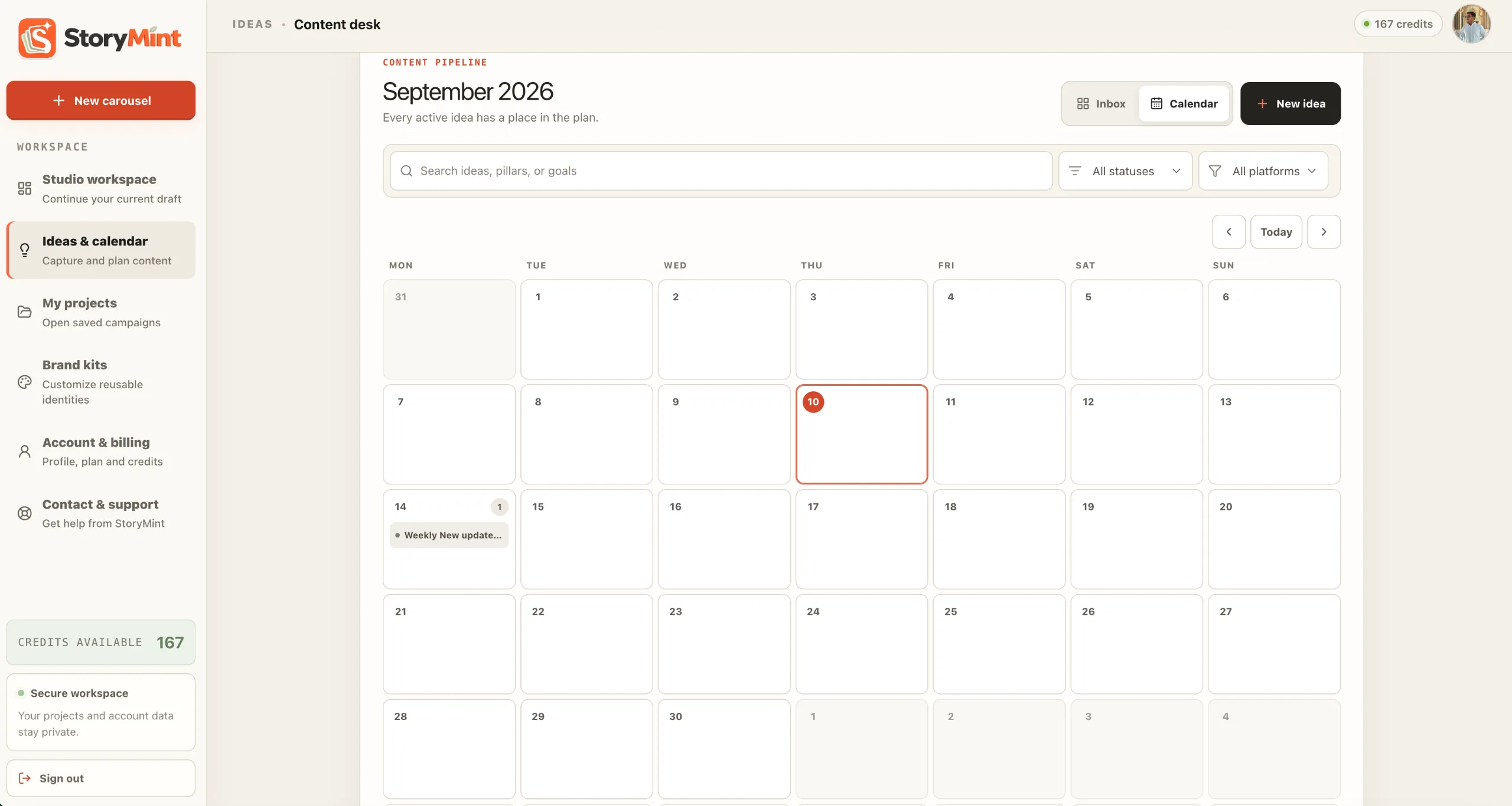 StoryMint isn't just a carousel generator anymore. screenshot