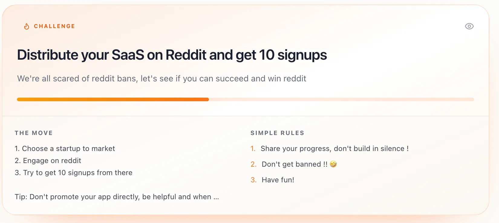 Hey founders, new challenge is out, you're gonna love this… screenshot