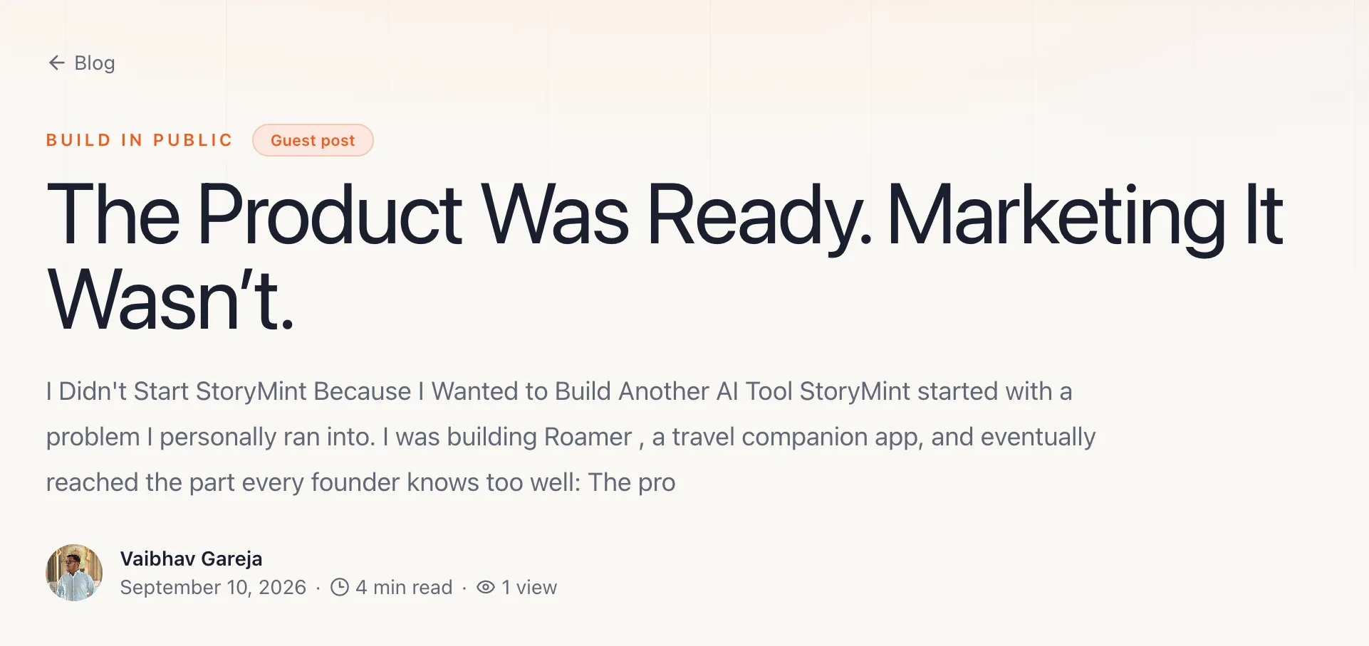 2nd guest author post on Buildside today ! screenshot